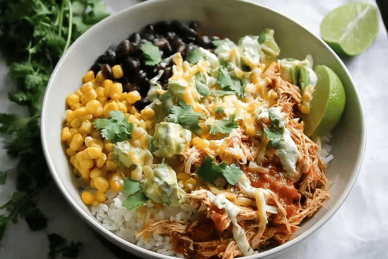 Slow Cooker Chicken Burrito Bowl