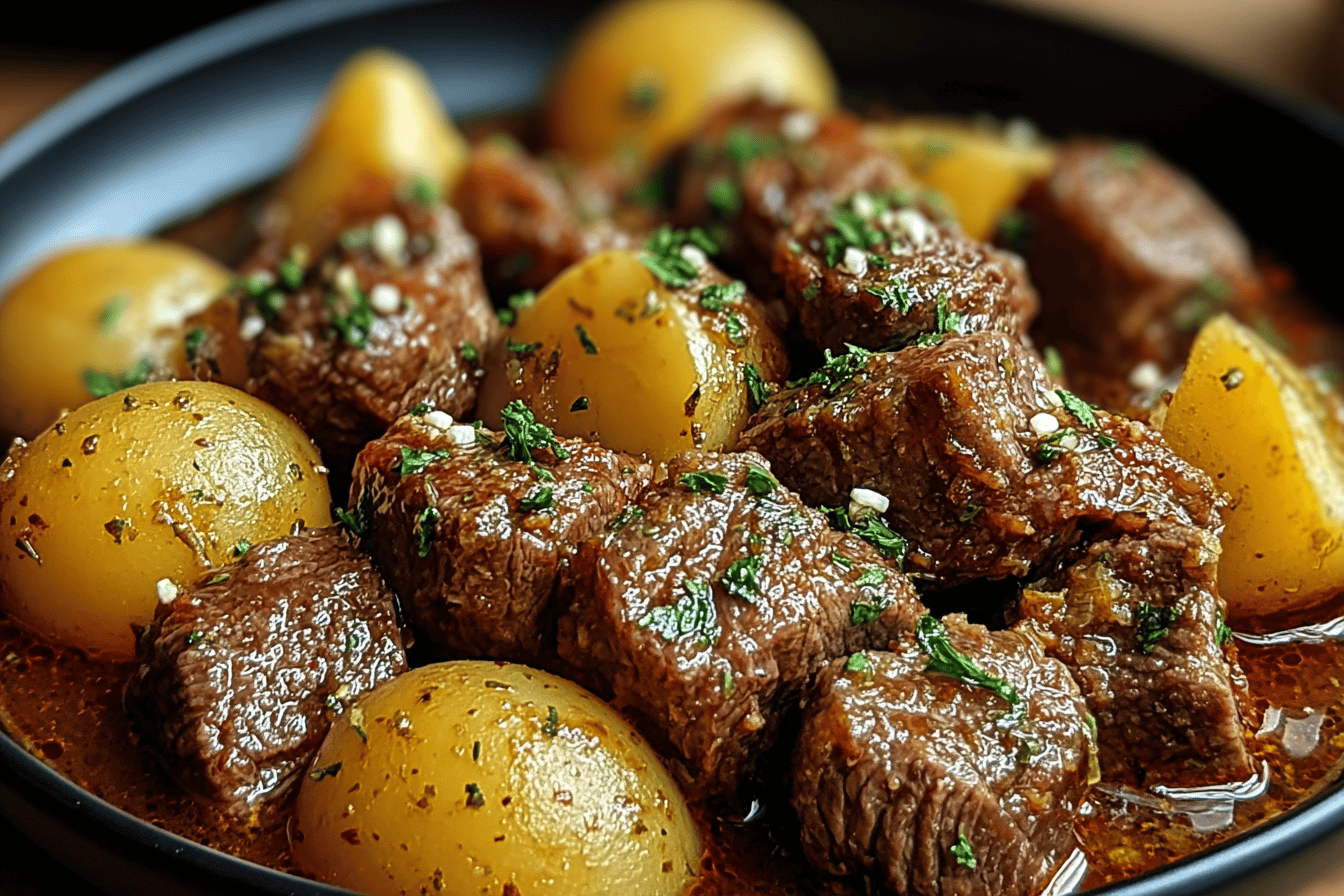 Slow Cooker Garlic Butter Beef