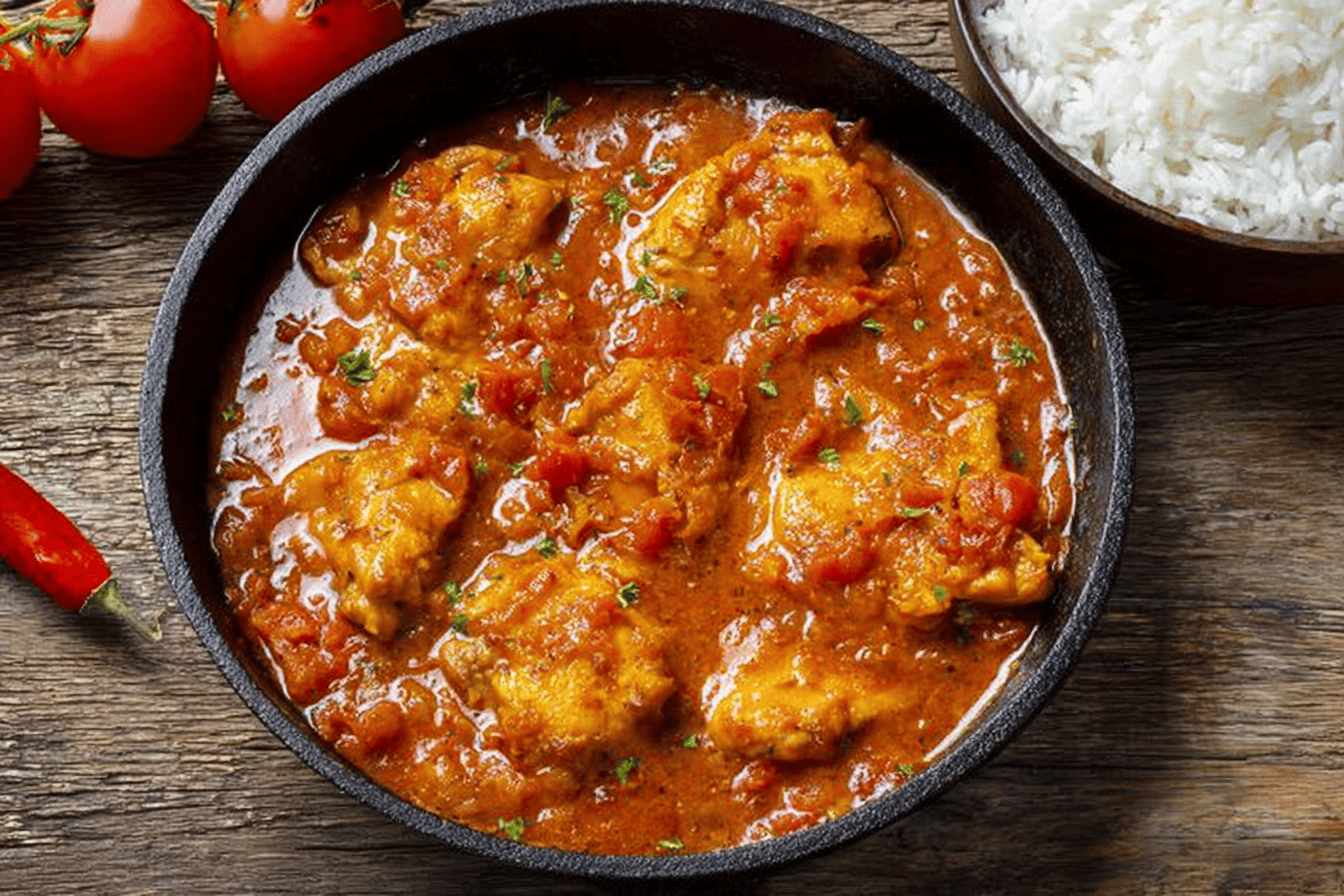 Tomato Braised Chicken Thighs