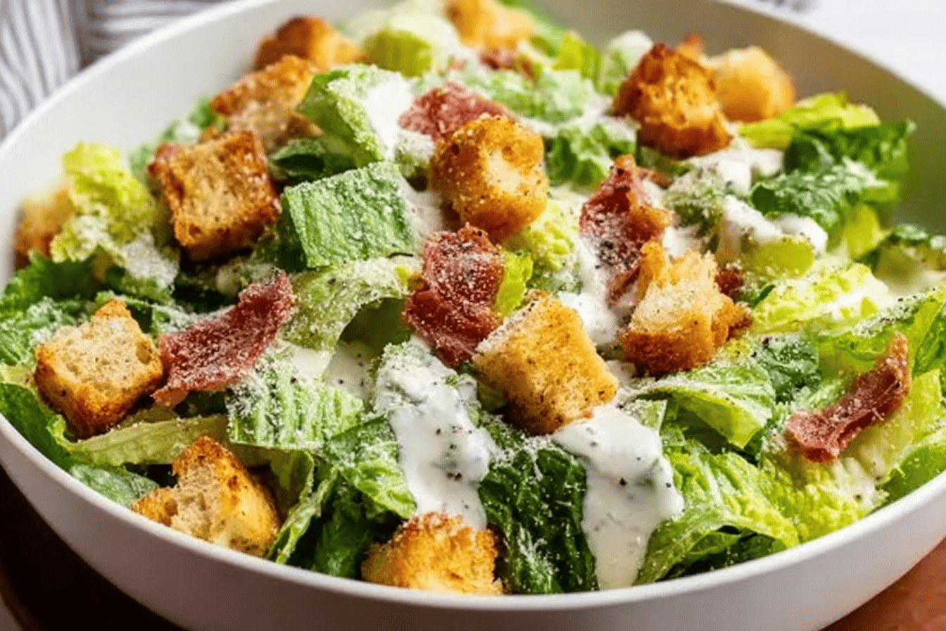 Caesar Salad with Homemade Dressing