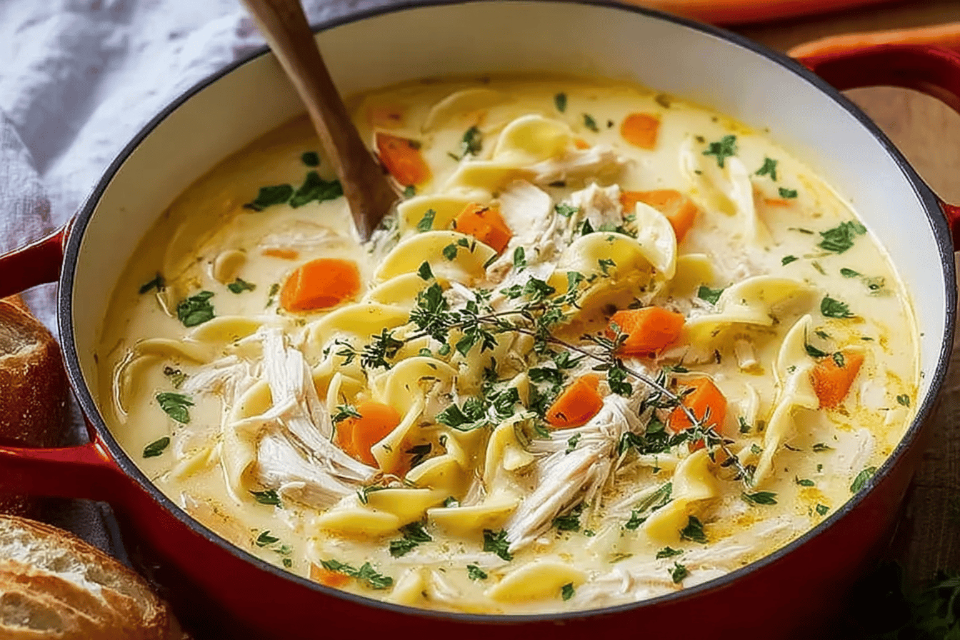 Creamy Chicken Noodle Soup