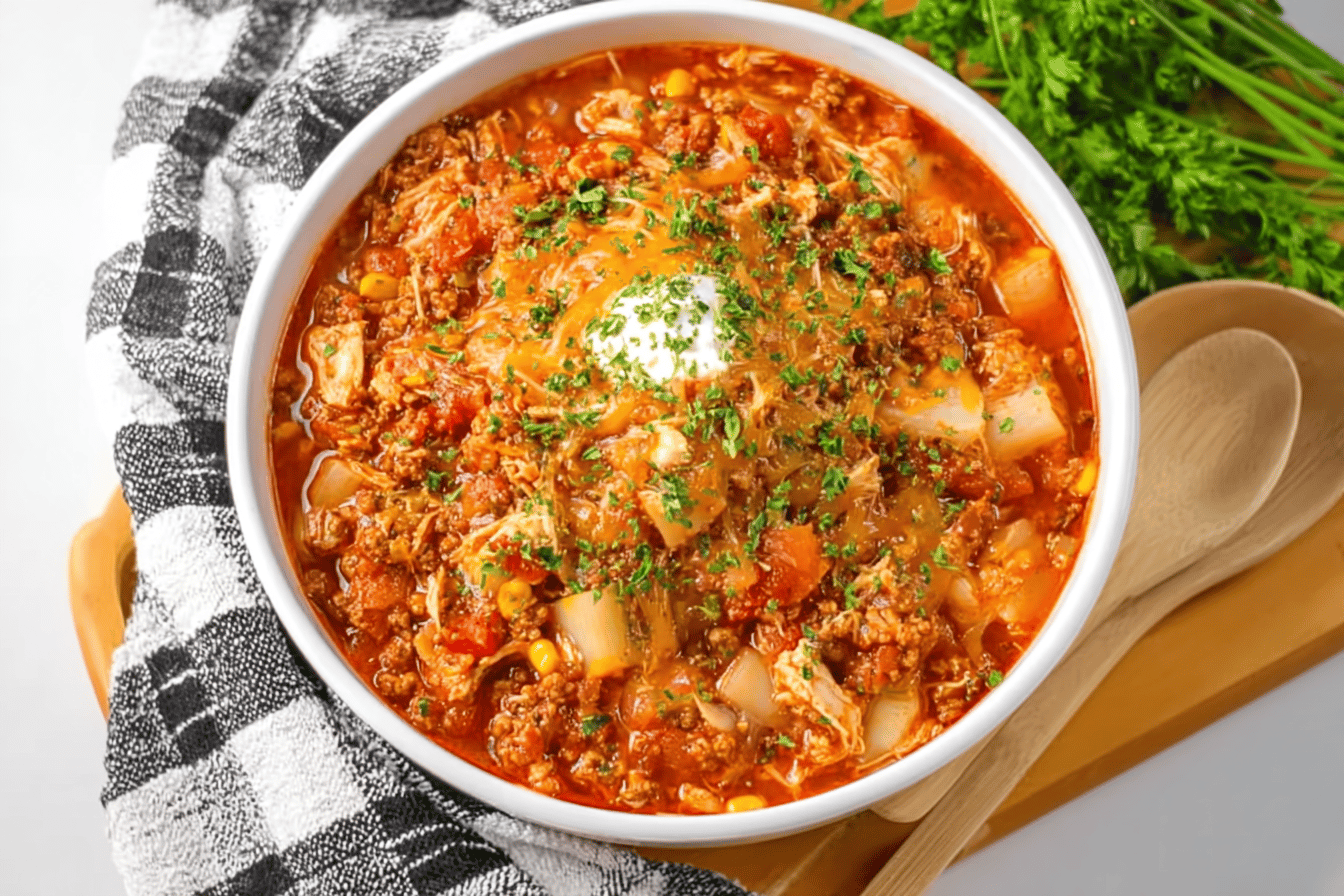 Crockpot Chicken Taco Soup