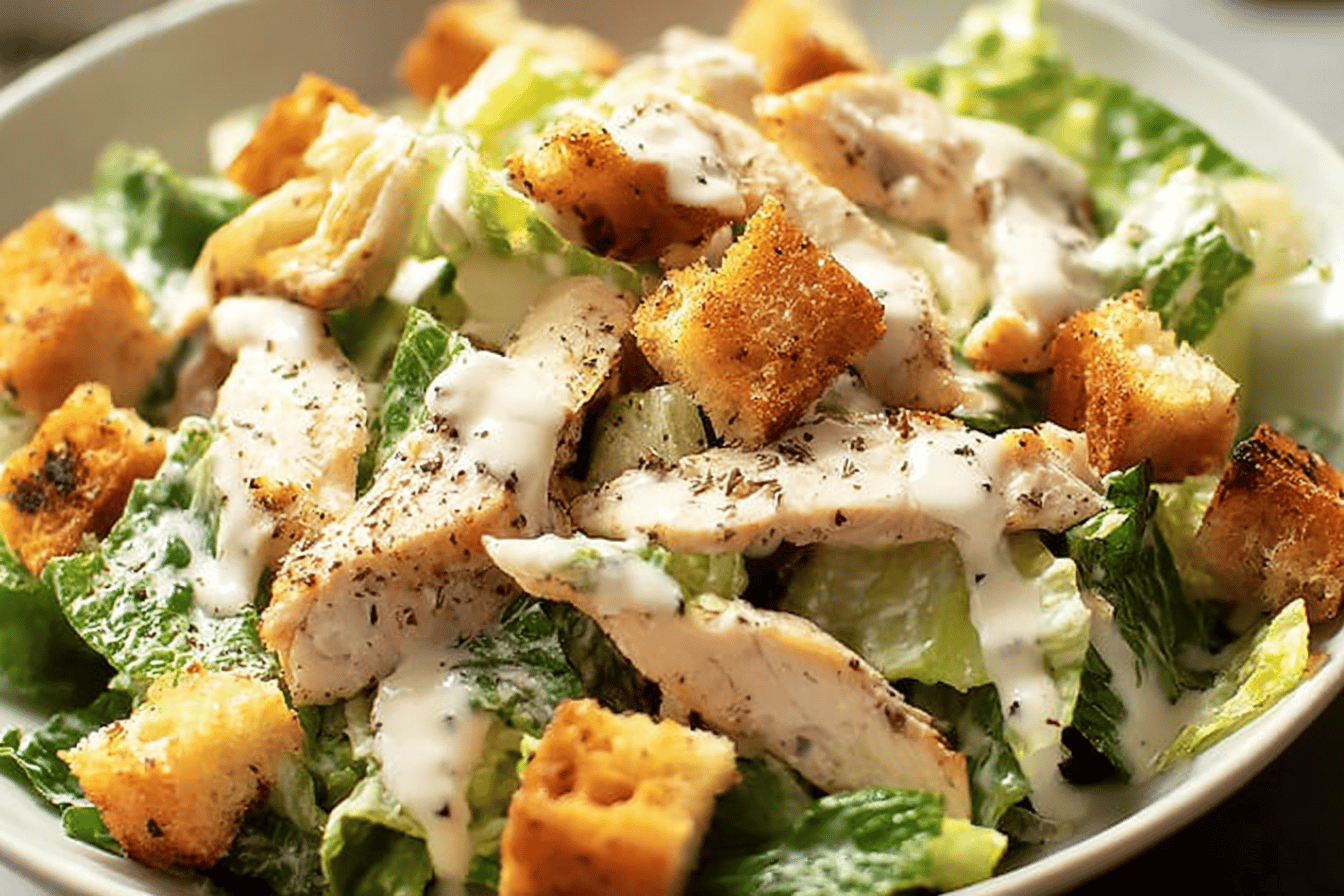 Easy Chicken Caesar Salad