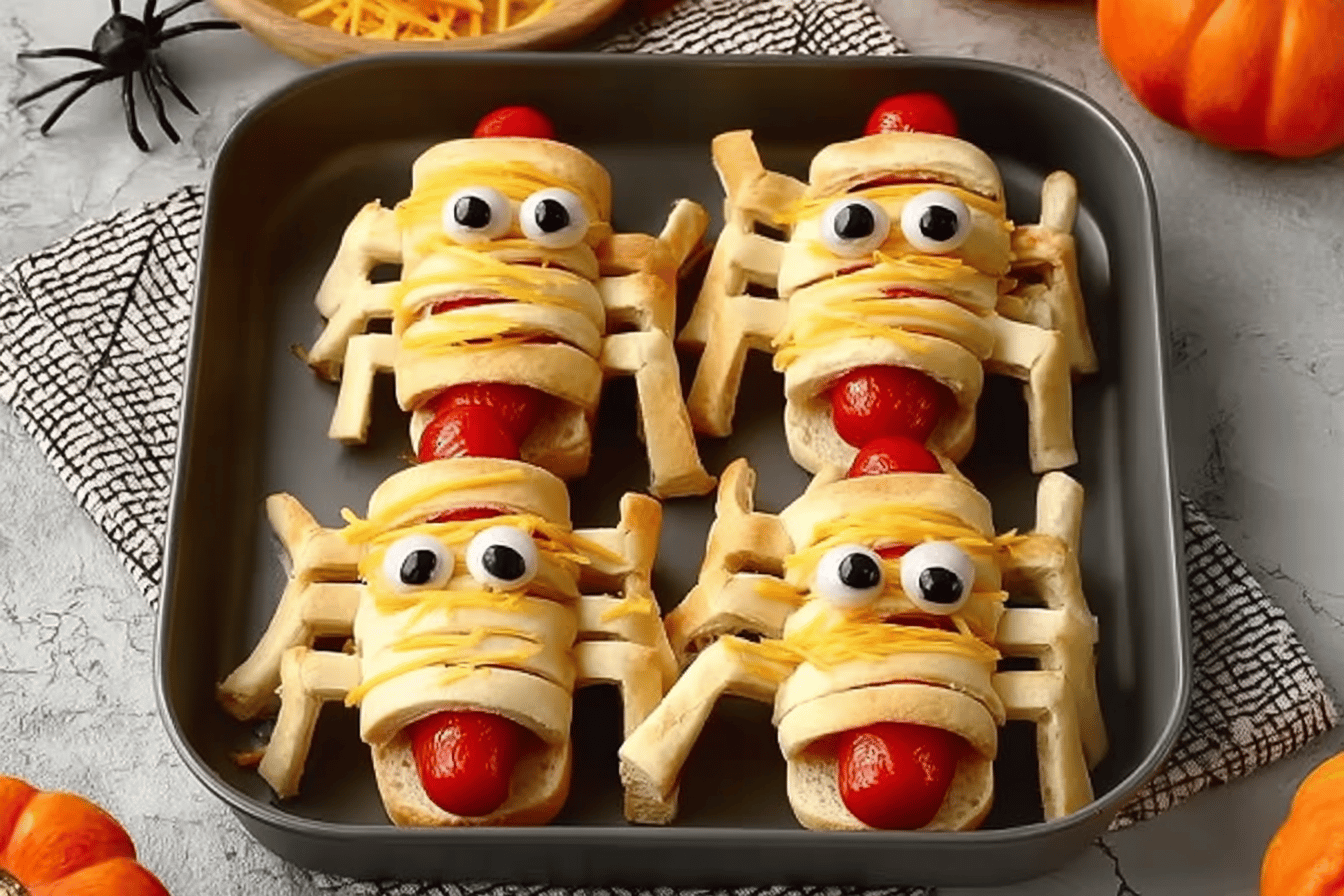 Halloween Spider Sandwiches