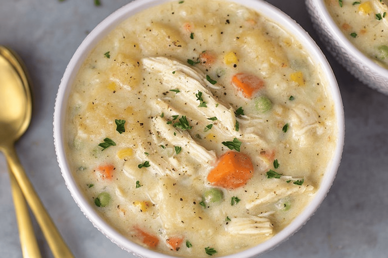 Healthy Chicken Pot Pie Soup