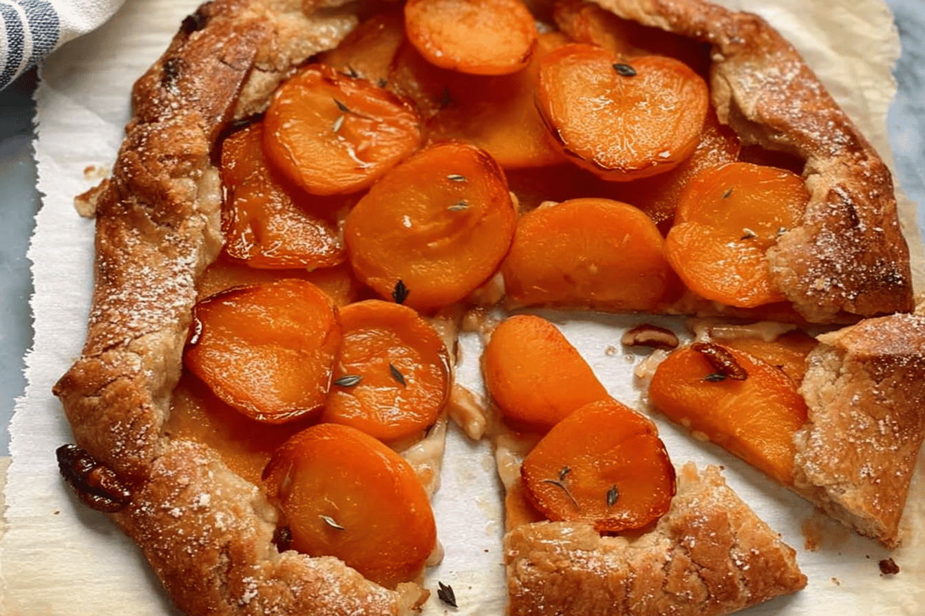 Honeyed Persimmon and Brie Toasts