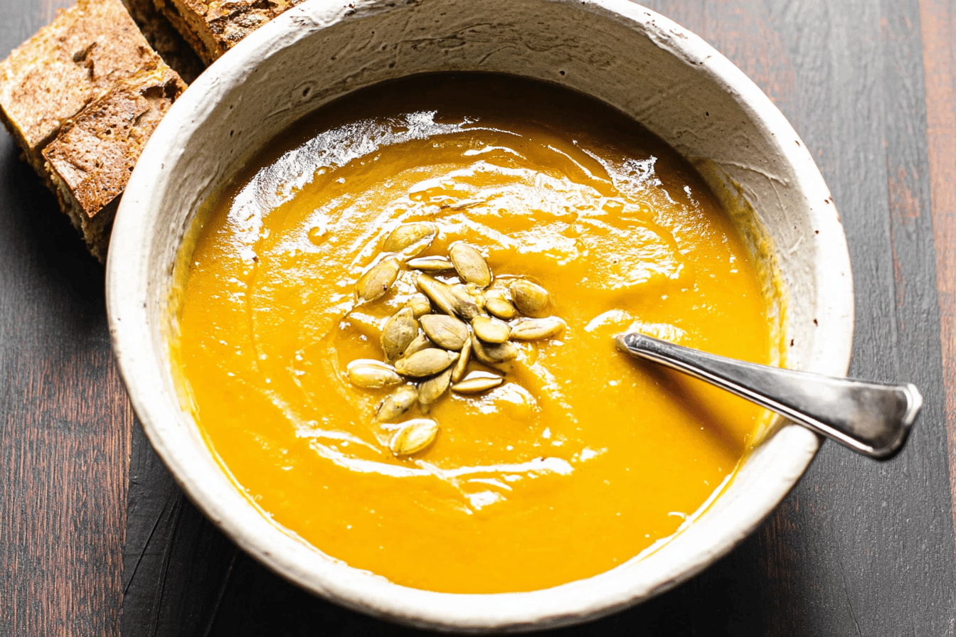 Roasted Kabocha Squash Soup