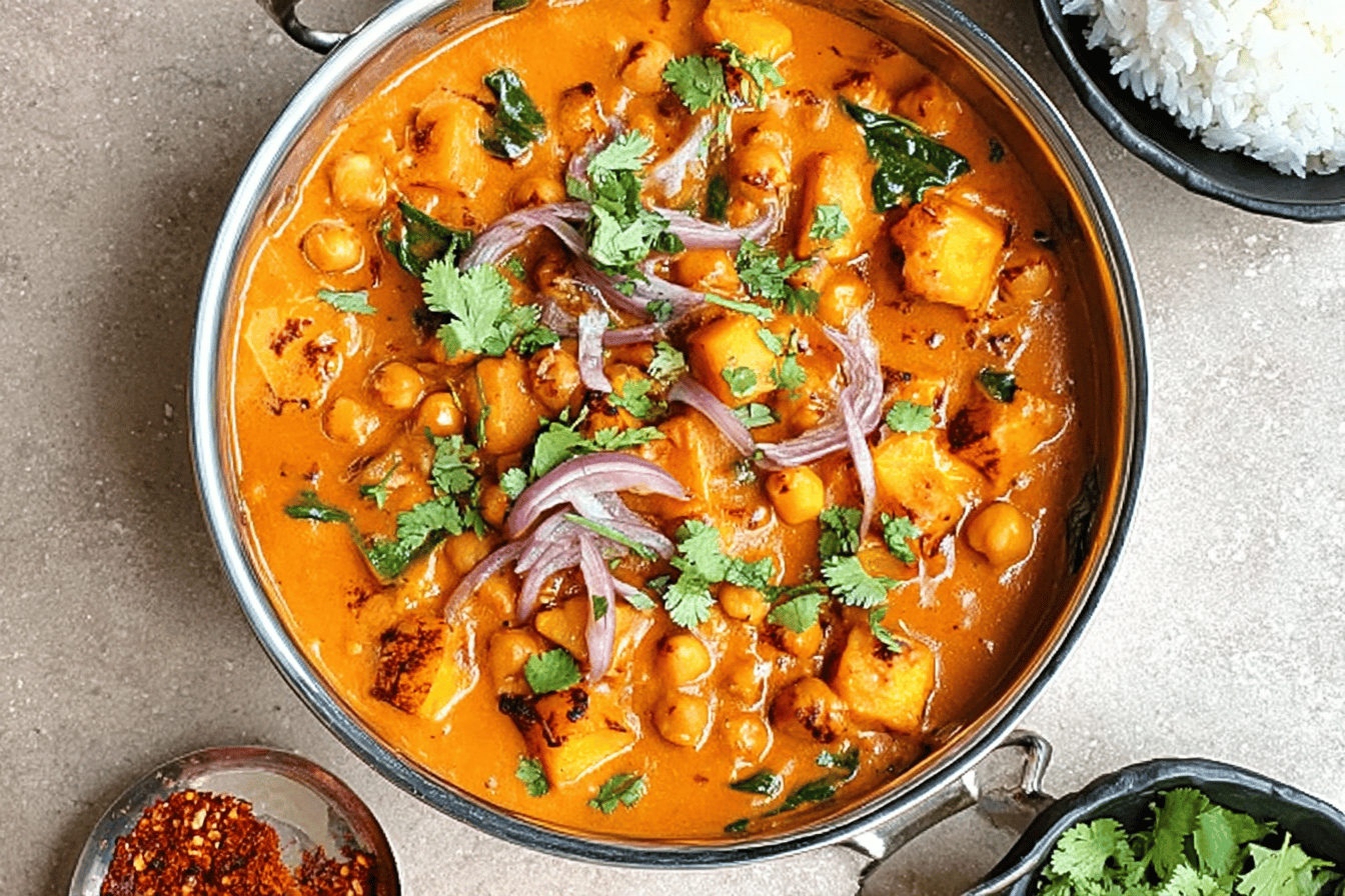 Vegan Butternut Squash Chickpea Curry