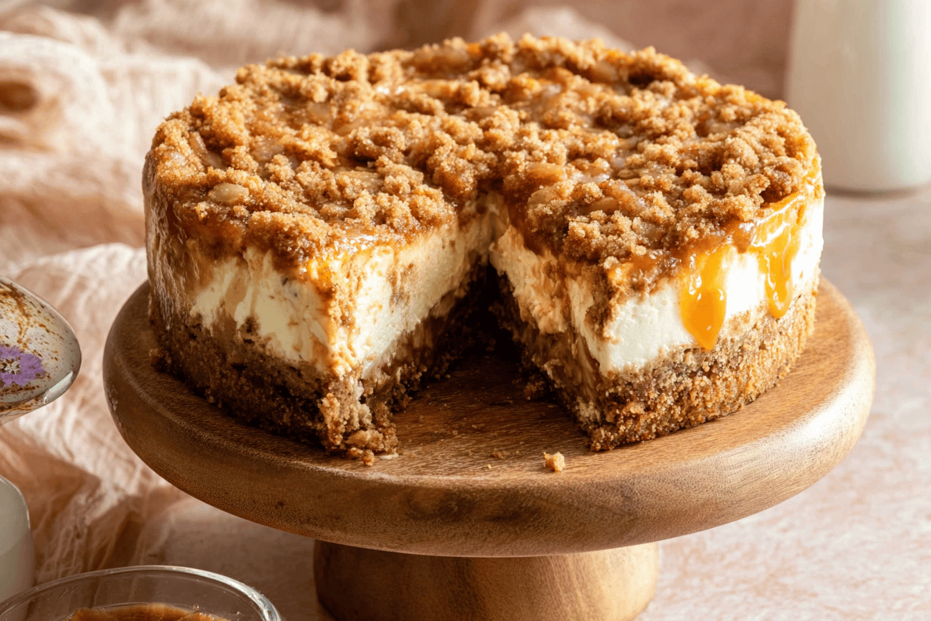 Apple Crumble Cheesecake