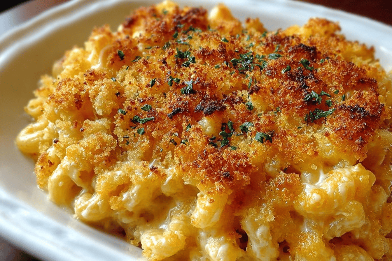 Cheesy Baked Macaroni Casserole