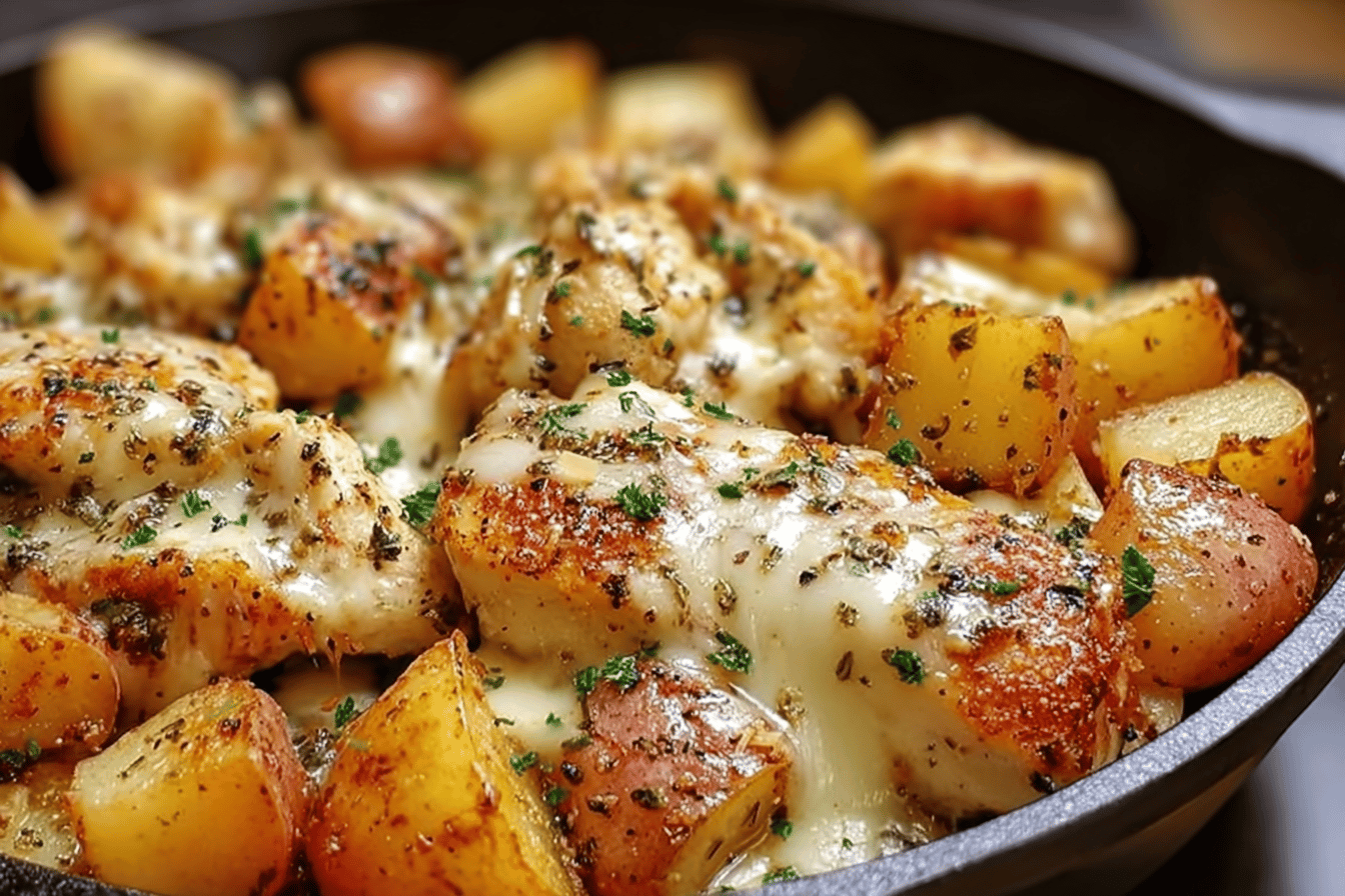 Garlic Parmesan Chicken Skillet