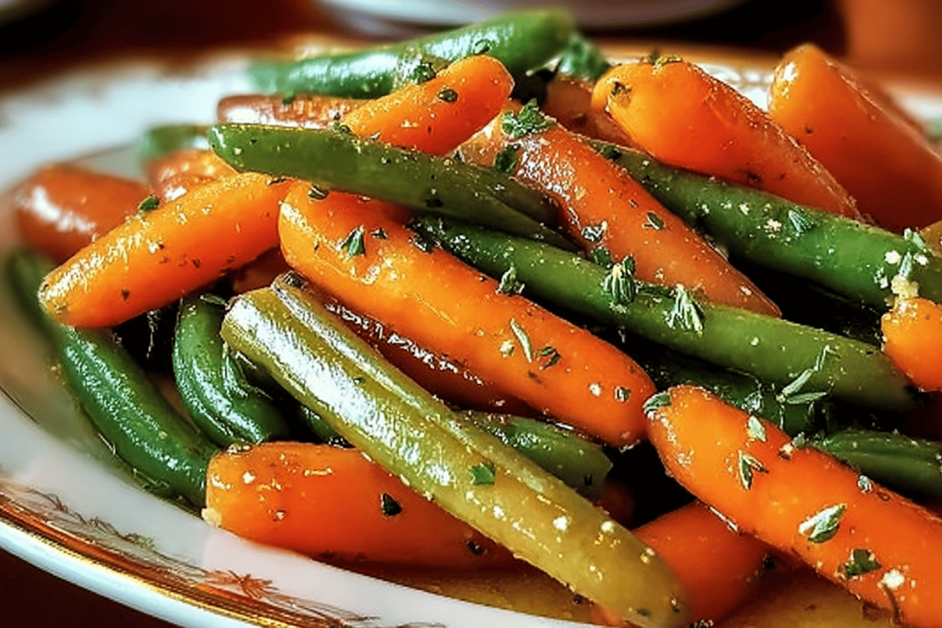 Honey Glazed Carrots & Green Beans