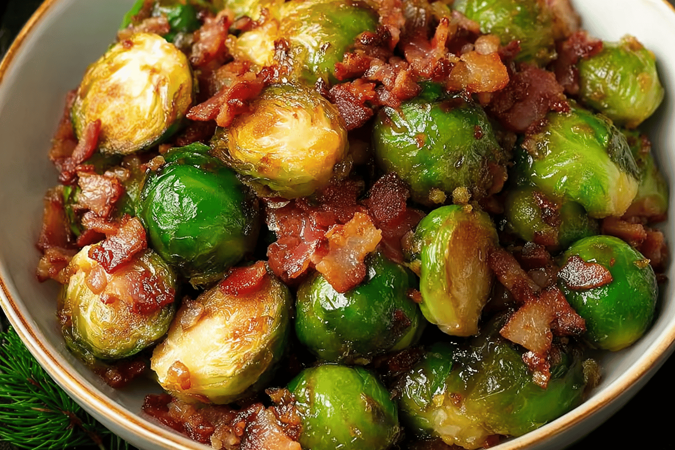 Honey Glazed Roasted Brussels Sprouts