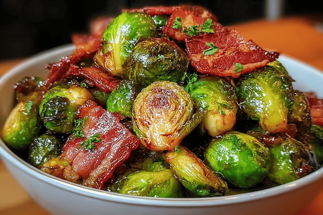 Maple Bacon Brussels Sprouts