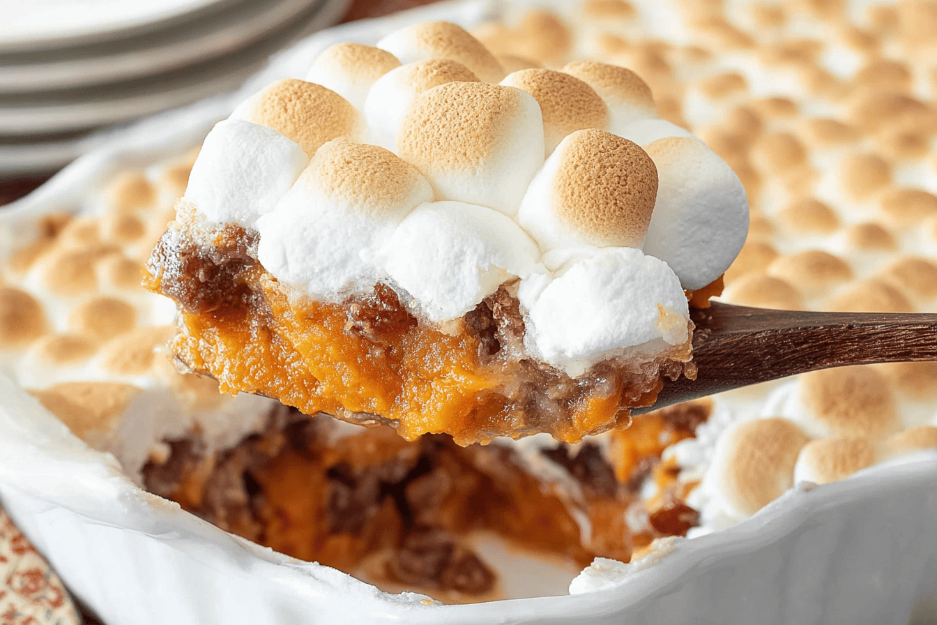Sweet Potato Casserole with Marshmallows