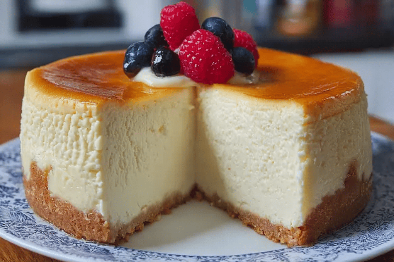 Tall and Creamy New York Cheesecake
