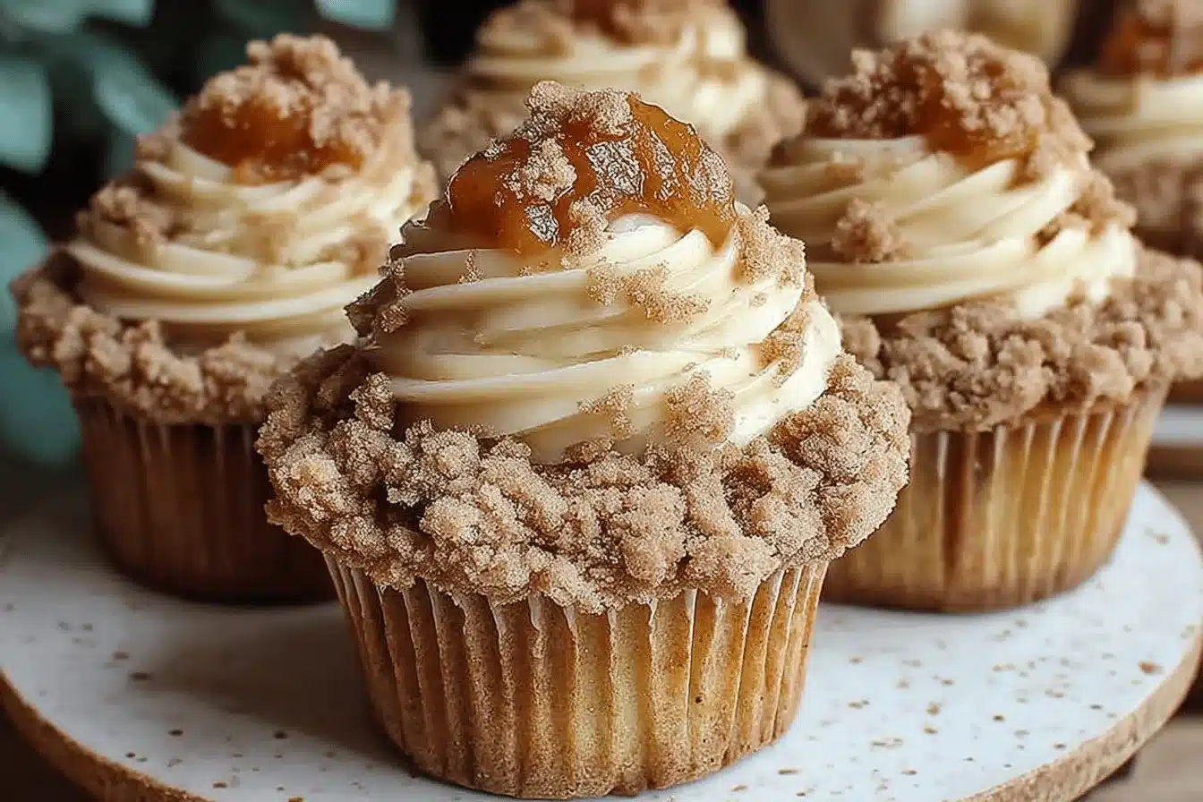 Apple Crumble Cupcakes