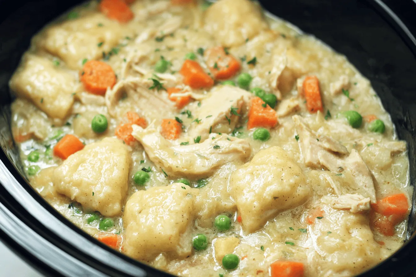 Slow Cooker Chicken and Dumplings