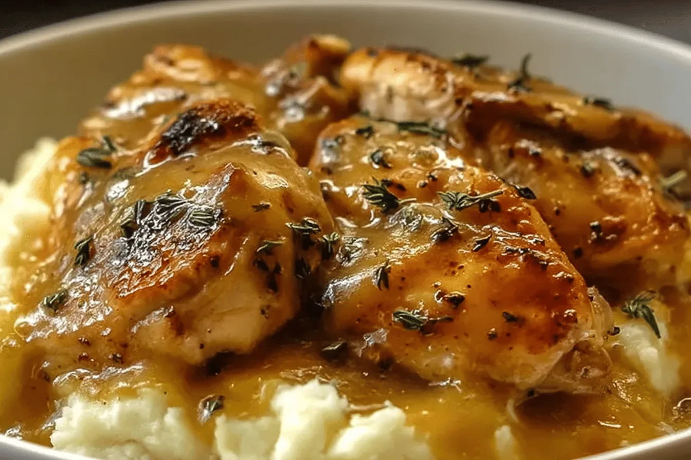 Chicken with Garlic Gravy