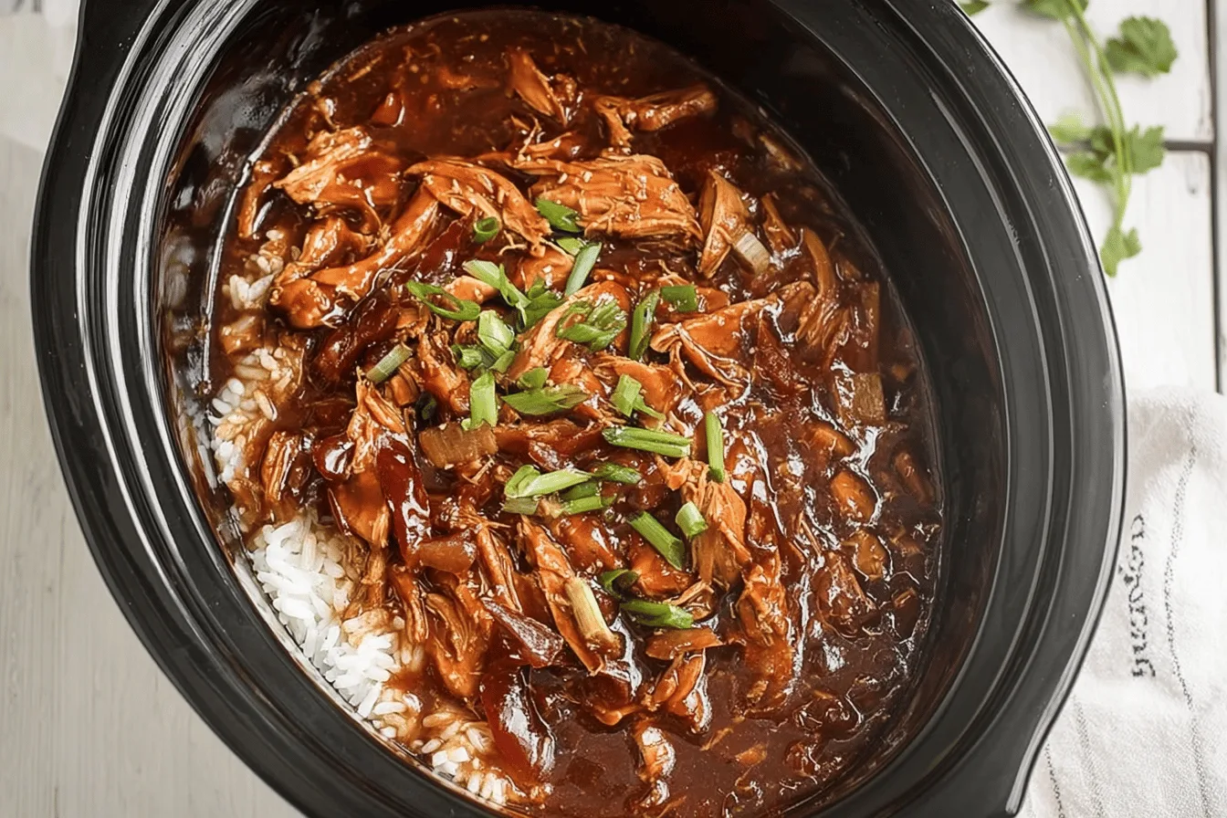 Crock Pot Bourbon Chicken