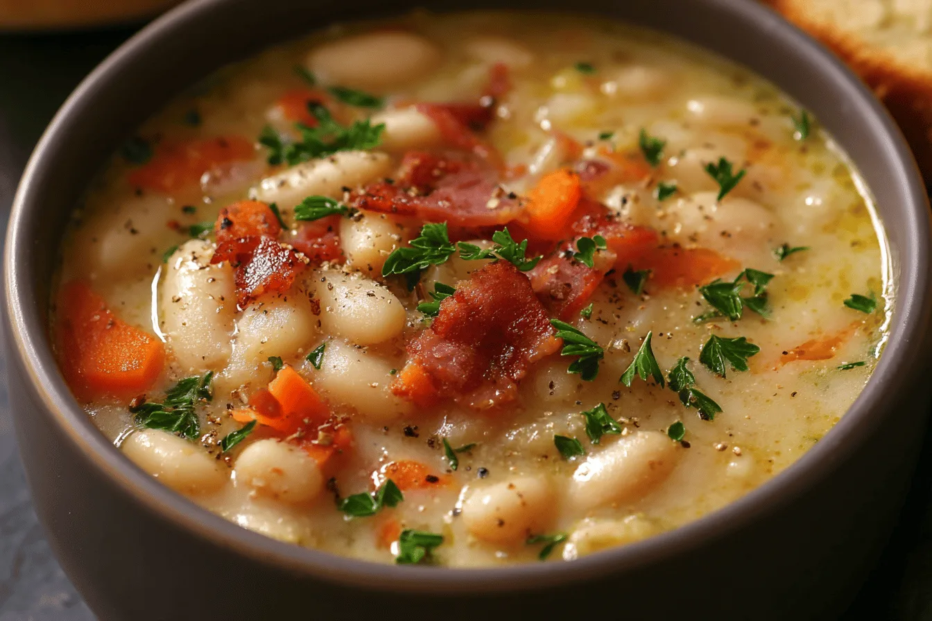 White Bean Soup with Bacon