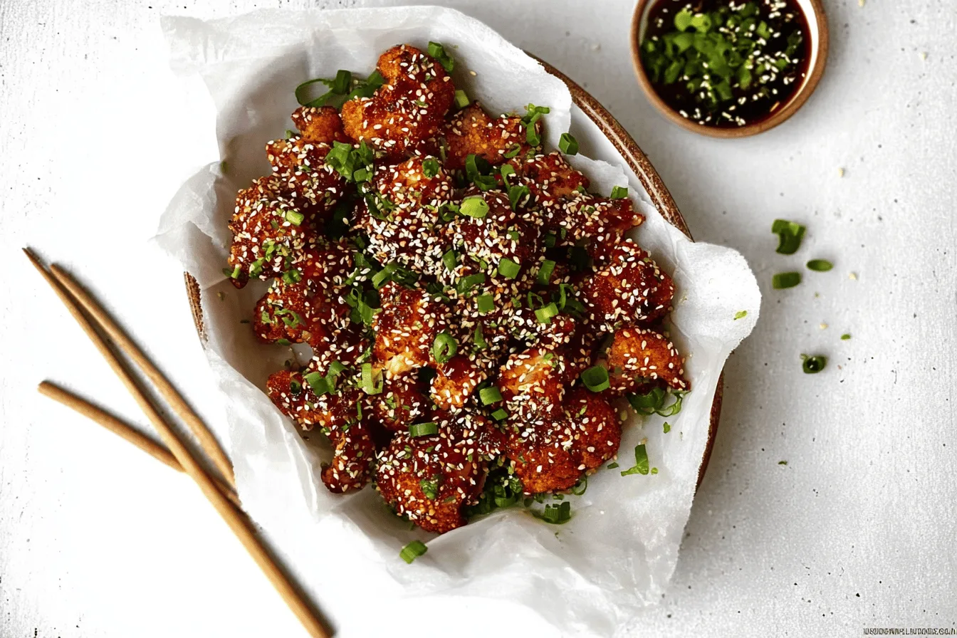 Air Fryer Sesame Cauliflower Wings
