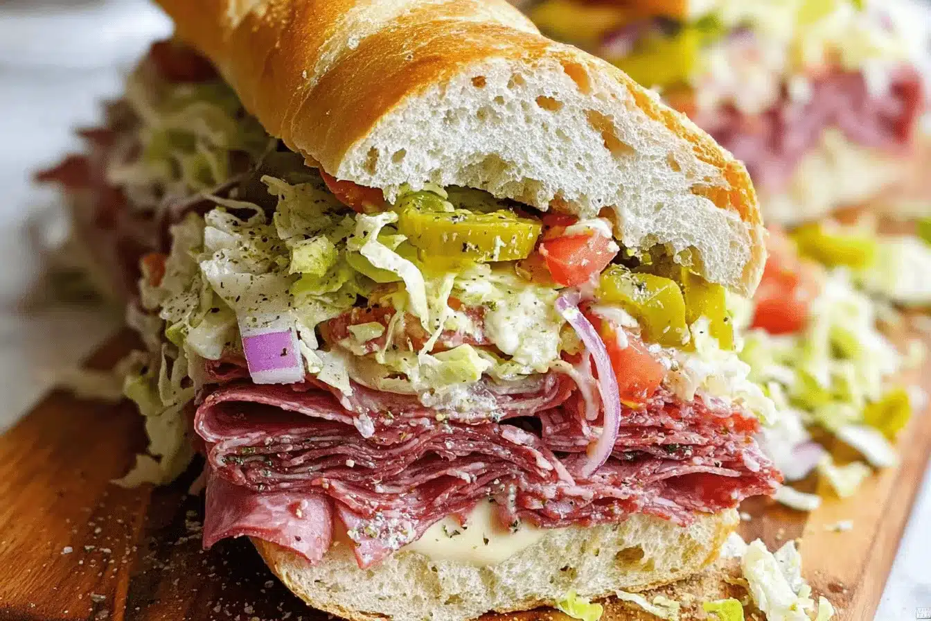 Italian Grinder Salad Sandwich